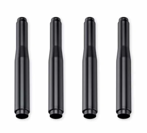 Harley Davidson Stößelstangenabdeckungen Schwarz