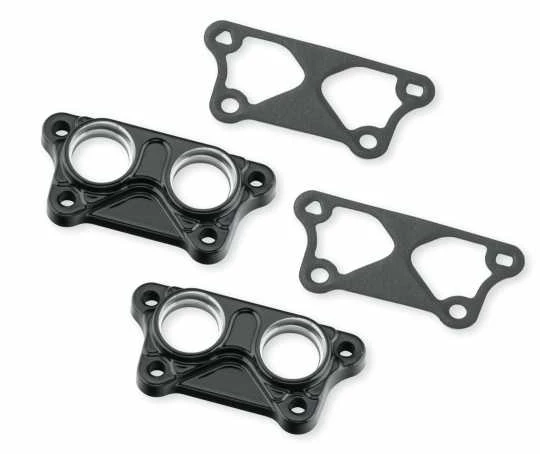 Harley Davidson Stößelblockabdeckungen Schwarz