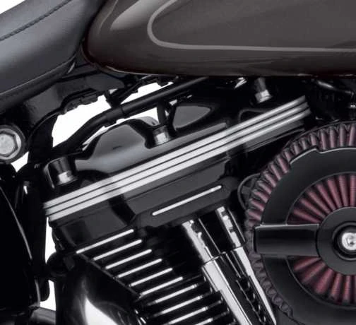 Harley Davidson Defiance Obere Rocker Abdeckungen, Schwarz Cut - Image 2