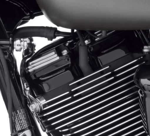 Harley Davidson Defiance Obere Rocker Abdeckungen, Schwarz Cut - Image 3