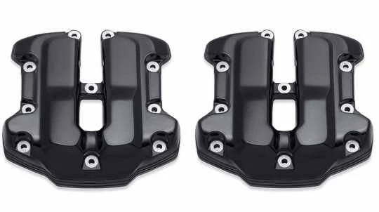 Harley Davidson Defiance Obere Rocker Abdeckungen, Schwarz