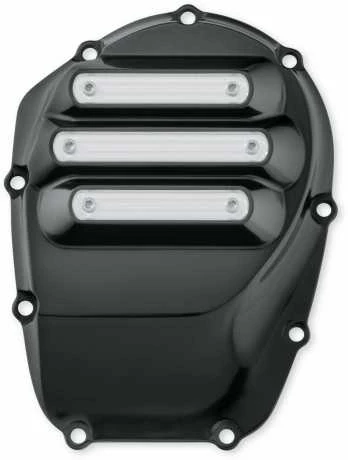 Harley Davidson Dominion Nockenwellenabdeckung Schwarz Mit Hilighted Slots