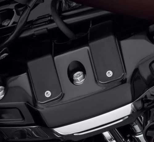 Harley Davidson Dominion Einsätze Obere Rocker Box Cover, Schwarz Gebürstet - Image 3