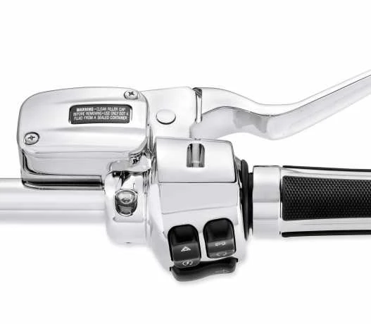 Harley Davidson Kupplungshalter & Hauptbremszylinder Reservoir Chrom - Image 2