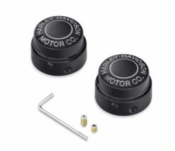 Harley Davidson H-D Motor Co. Achscover Vorne Schwarz