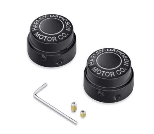 Harley Davidson H-D Motor Co. Achscover Vorne Schwarz