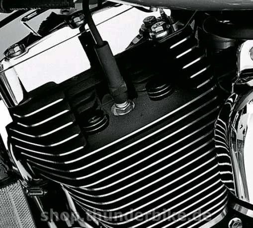 Harley Davidson Zylinderkopf Bolzenabdeckungen Schwarz - Image 2