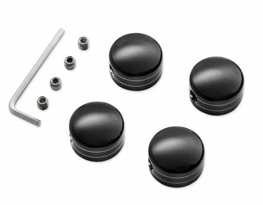 Harley Davidson Zylinderkopf Bolzenabdeckungen Schwarz