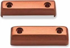 Harley Davidson Dominion Fußrasten Zierblende Orange Gebürstet