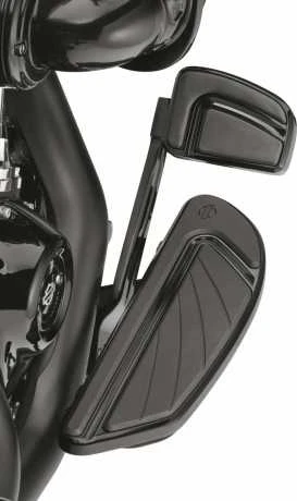 Harley Davidson Airflow Fahrer Trittbretter Schwarz - Image 2