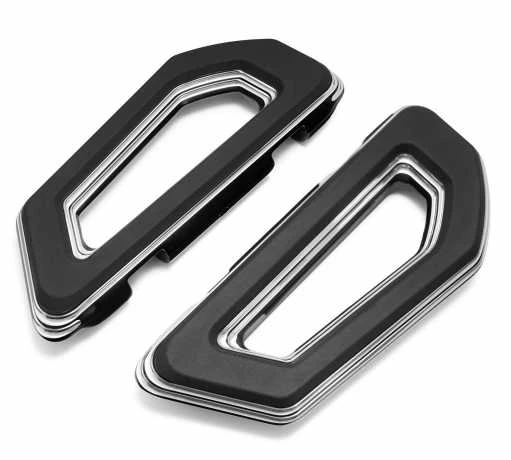 Harley Davidson Empire Sozius Trittbretter Schwarz Cut