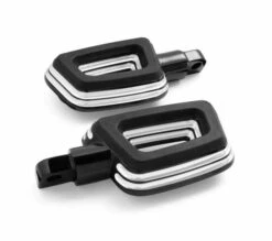 Harley Davidson Empire Sozius Fußrasten Schwarz Cut