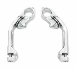 Harley Davidson Montagekit FĂźr Einstellbare Highway FuĂrasten 5" Lang, Abgewinkelt Chrom