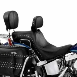 Harley Davidson Signature Sitz 16" Mit FahrerrĂźckenlehne FLSTC Stil Mit Nieten