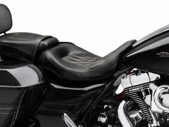 Harley Davidson Low-Profile Solo Sitz 15" Diamond Schwarz - Image 2