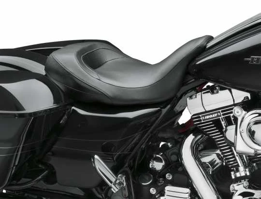 Harley Davidson Low-Profile Solo Sitz Vinyl Glatt 15" - Image 3