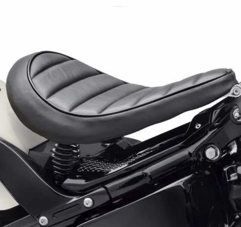 Harley Davidson Bobber Solo Sattel Tuck & Roll Schwarz - Image 2