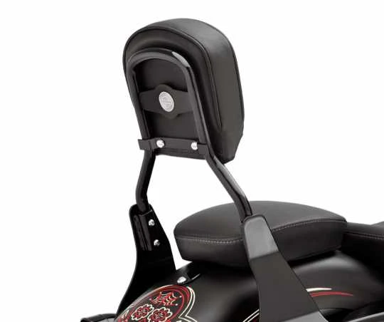 Harley Davidson Low Round Bar Sissy Bar Bügel Schwarz - Image 2