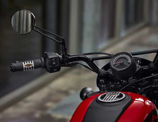 Harley Davidson Spiegel '66 Collection Rund Schwarz - Image 3