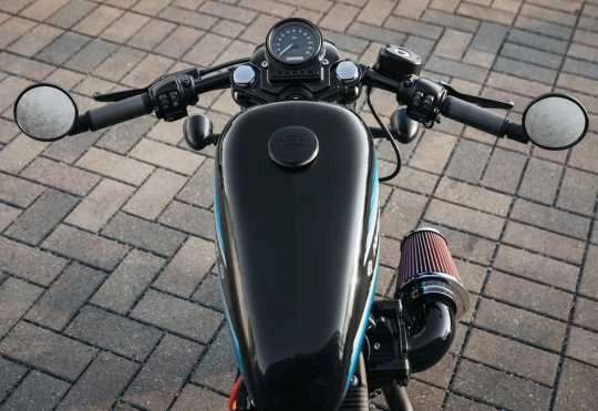 Harley Davidson Lenkergriffe Diamond Black 1" Für Lenkerendenspiegel - Image 3