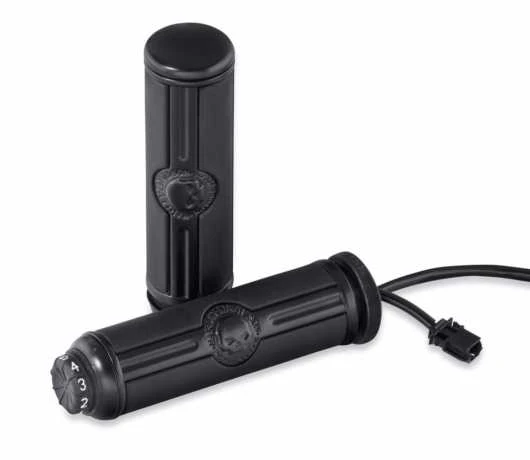 Harley Davidson Willie G Skull Lenkergriffe Beheizt Schwarz