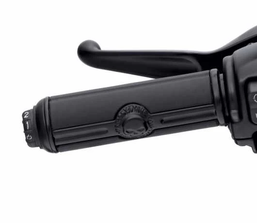 Harley Davidson Willie G Skull Lenkergriffe Beheizt, Schwarz - Image 2