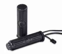 Harley Davidson Willie G Skull Lenkergriffe Beheizt, Schwarz