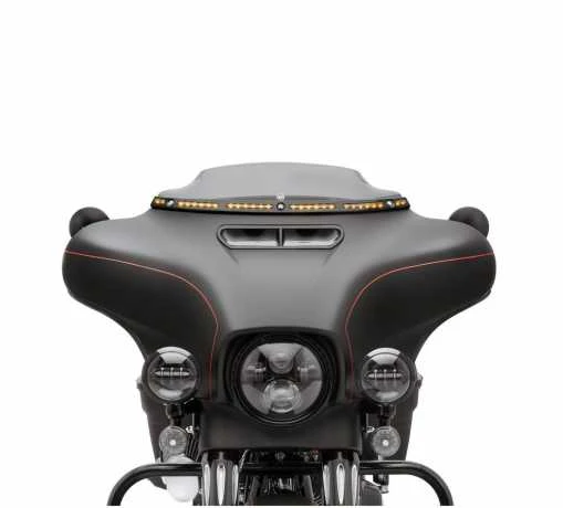 Harley Davidson Beleuchtete Windschutzscheibenverkleidung Schwarz - Image 3