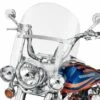Harley Davidson Abnehmbare King-Size Windschutzscheibe 16" Kar & Polierte Streben