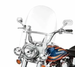 Harley Davidson Abnehmbare King-Size Windschutzscheibe 21" Klar & Polierte Streben
