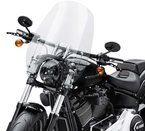 Harley Davidson Wind Splitter Quick-Release Super Sport 19" Windschild, Leicht Getönt & Poliert - Image 2