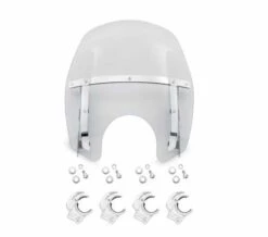 Harley Davidson Wind Splitter Quick-Release Compact Windschild 14" Leicht Getönt & Poliert