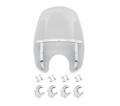 Harley Davidson Wind Splitter Quick-Release Compact Windschild 18" Leicht Getönt & Poliert