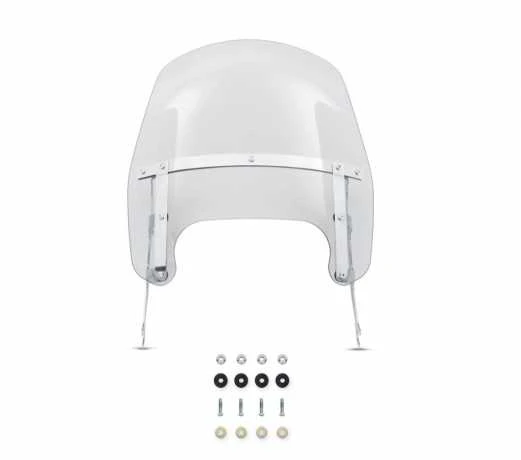 Harley Davidson Wind Splitter Abnehmbares Compact Windschild 15" Leicht Getönt & Poliert