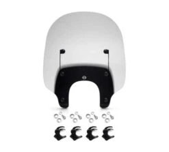 Harley Davidson Quick-Release Touring Windschild Klar/schwarz