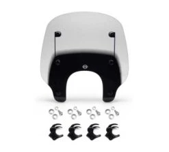 Harley Davidson Quick-Release Compact Windschild Smoke/schwarz