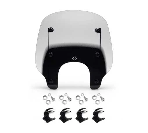 Harley Davidson Quick-Release Compact Windschild Smoke/schwarz