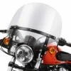 Harley Davidson Abnehmbare Kompakt-Windschutzscheibe 15" Leicht Getönt & Schwarze Streben