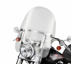Harley Davidson Abnehmbare King-Size Windschutzscheibe 21" Klar & Polierten Streben