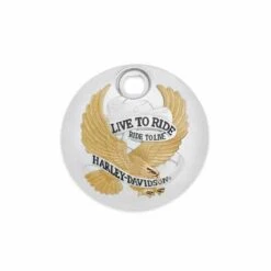 Harley Davidson Tankkonsolenklappe Live To Ride Gold