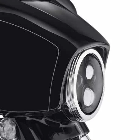 Harley Davidson Defiance Scheinwerfer Zierring 7" Chrom - Image 2