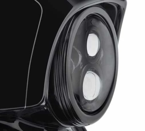 Harley Davidson Defiance Scheinwerfer Zierring 7" Schwarz - Image 2
