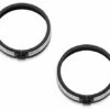 Harley Davidson Defiance Zusatzscheinwerfer Zierringe 4" Schwarz Cut