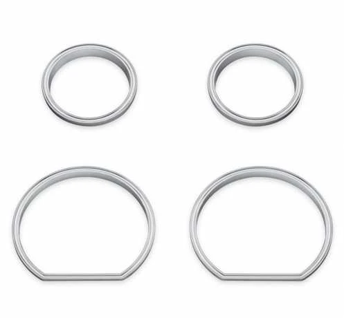 Harley Davidson Defiance Instrumenten Zierfassungen Chrom