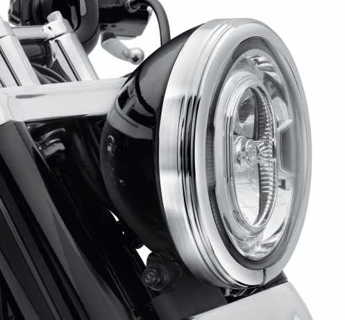 Harley Davidson Defiance Scheinwerfer Zierring 7" Chrom - Image 2