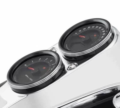 Harley Davidson Defiance Tank Anzeigenblende 5", Schwarz Cut - Image 2