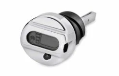 Harley Davidson Peilstab Für Ölstand & Öltemperatur Mit Beleuchtetem LCD Chrom