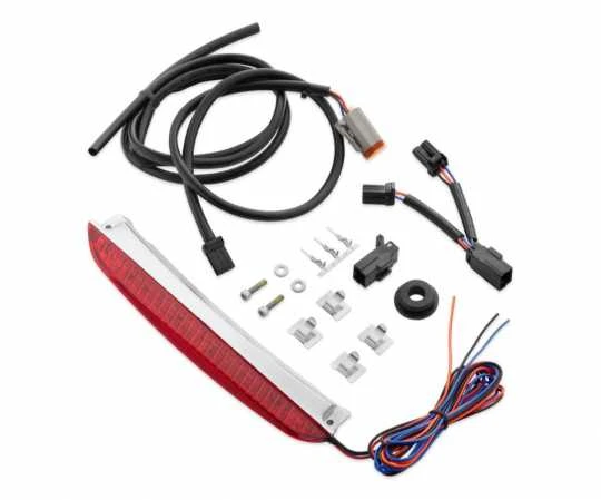 Harley Davidson LED-Beleuchtung Für Air Wing Gepäckträger, Rotes Glas