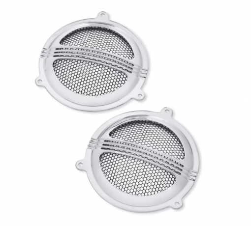 Harley Davidson Defiance Batwing Fairing Lautsprecher-Verzierung Chrom